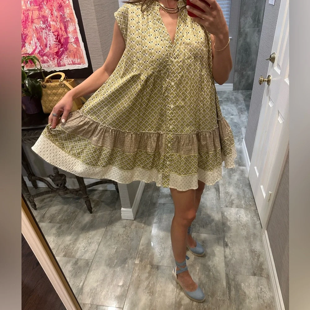 Pep’s Cannes mini dress• Gold Brocade Pompadour - Picture 4 of 6
